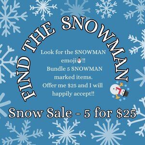 ☃️ 5/$25 SNOW SALE☃️